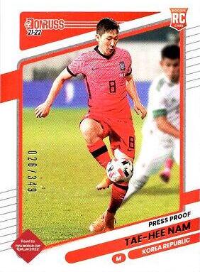 Tae hee Nam #134 Soccer Cards 2021 Panini Donruss Road to Qatar