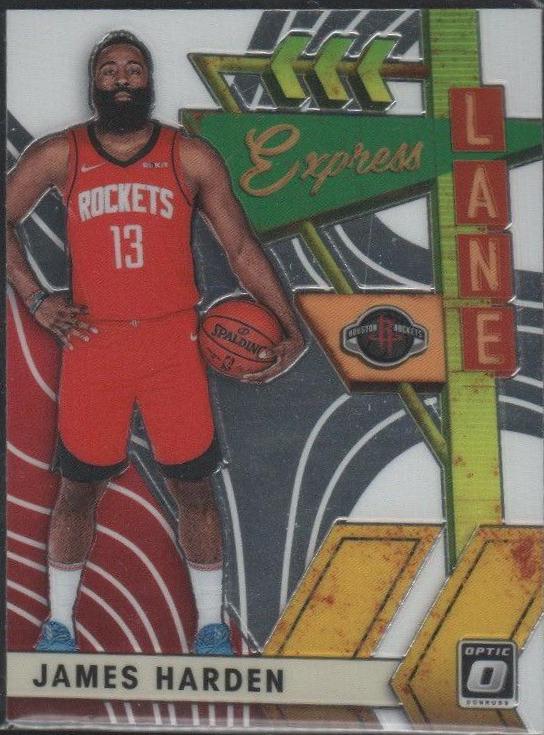 James Harden #1 Basketball Cards 2019 Panini Donruss Optic Express Lane