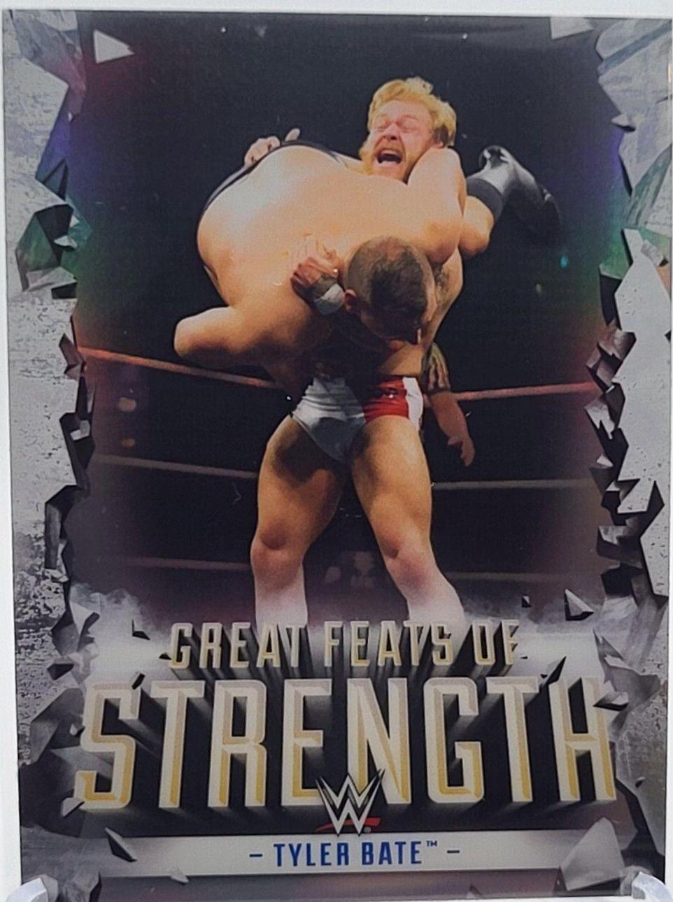 Tyler Bate Slams WALTER #GF-9 Wrestling Cards 2021 Topps Chrome WWE Great Feats of Strength