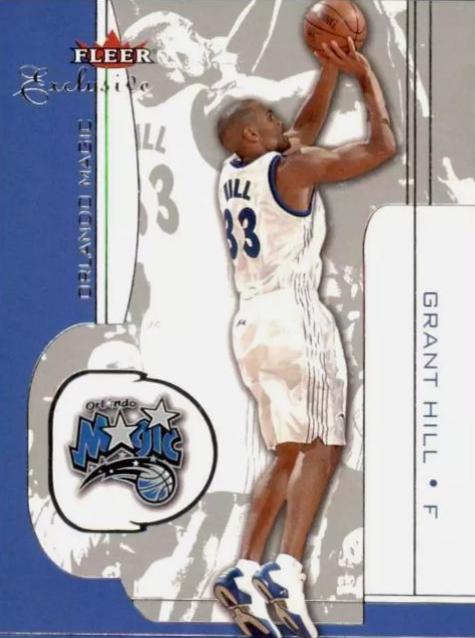 Grant Hill #50 Basketball Cards 2001 Fleer Exclusive