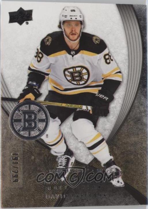 David Pastrnak #07V-DP Hockey Cards 2021 Upper Deck Black Diamond Exquisite Collection 2007-08 Retro