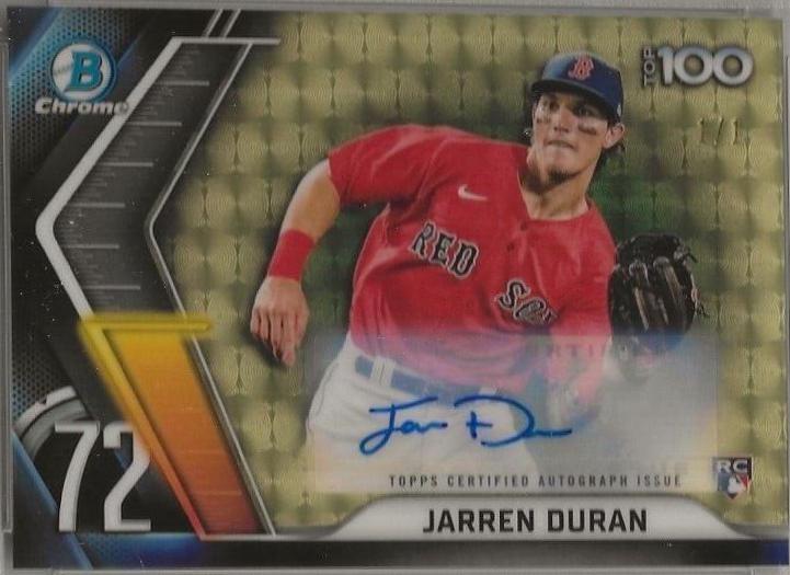 Jarren Duran [Autograph] #BTP-72 Prices | 2022 Bowman Scouts' Top
