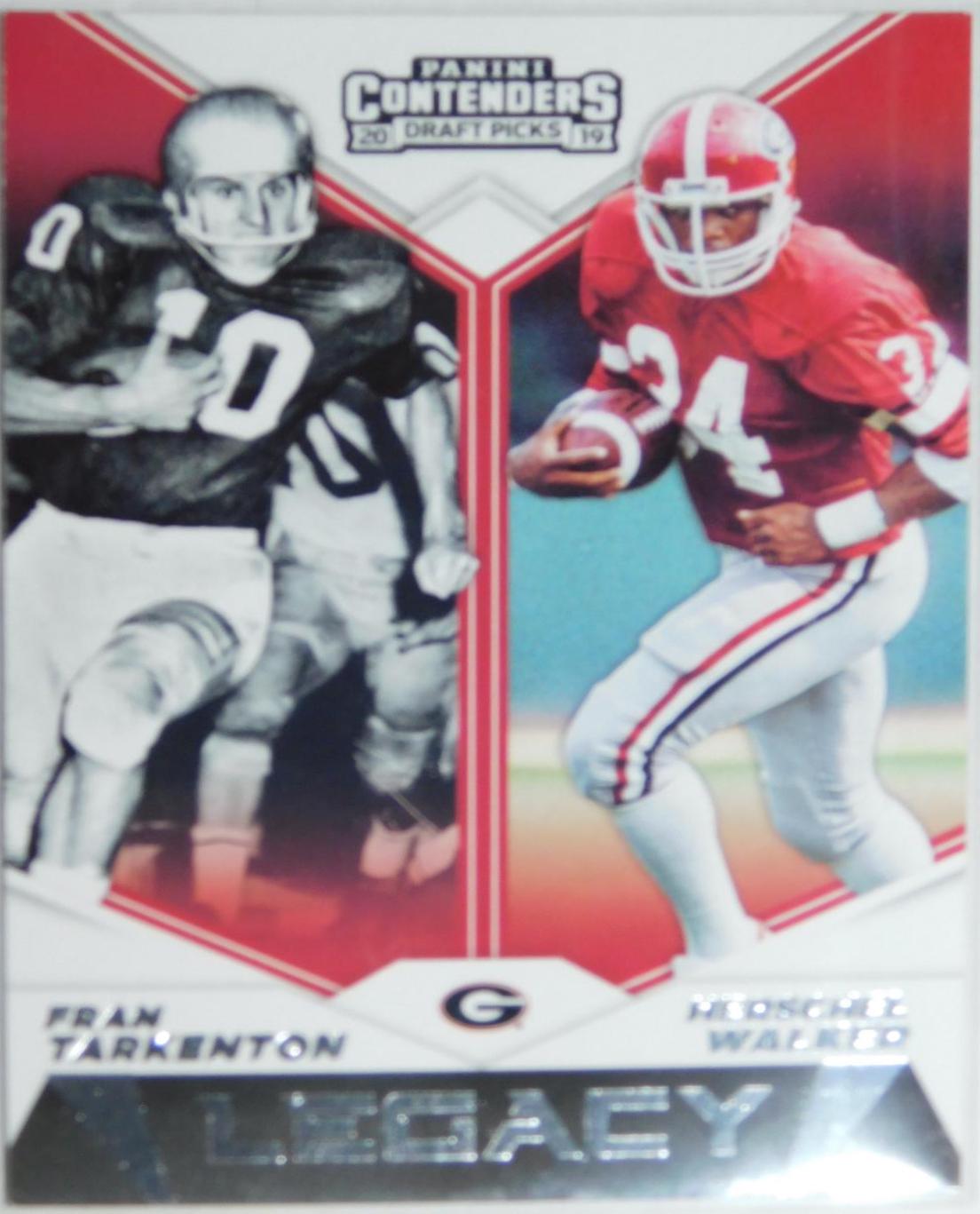 Fran Tarkenton / Herschel Walker #18 Football Cards 2019 Panini Contenders Draft Picks Legacy