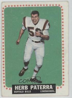 Herb Paterra #33 Football Cards 1964 Topps