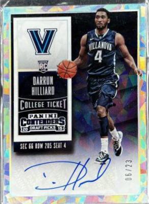 Darrun Hilliard [Autograph Cracked Ice Ticket] #151