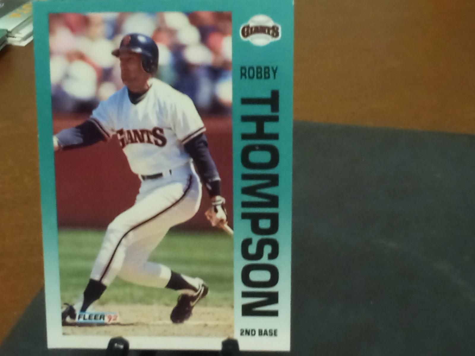 Robby Thompson #648 Baseball Cards 1992 Fleer