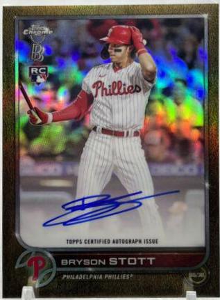 Bryson Stott #BBA-BS 2022 Topps Chrome Ben Baller Autographs Baseball
