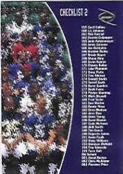 Checklist #2 Football Cards 1999 Collector's Edge Odyssey