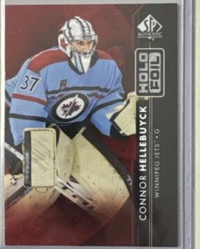 Connor Hellebuyck #HF-5 Hockey Cards 2023 SP Authentic Holofoil