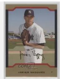 Javier Vazquez #101 Baseball Cards 2004 Bowman