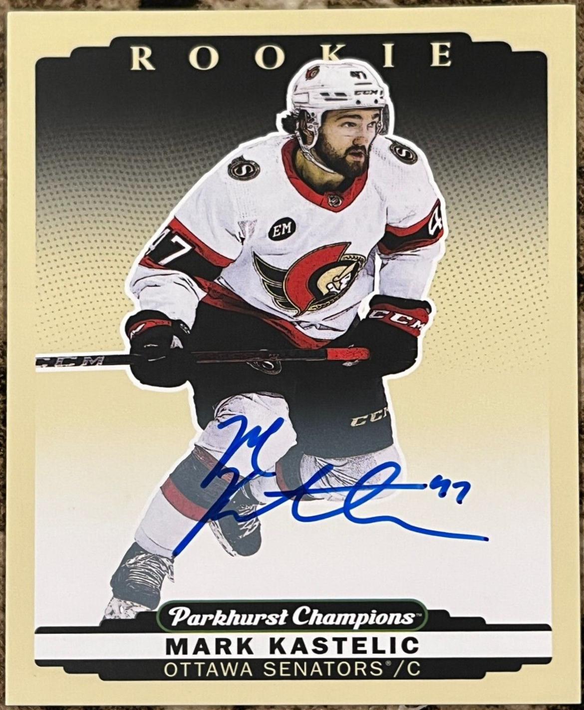 Mark Kastelic #278 2022 Parkhurst Champions Autograph Hockey