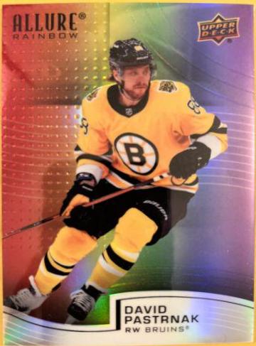 David Pastrnak #R-93 2021 Upper Deck Allure Rainbow Hockey