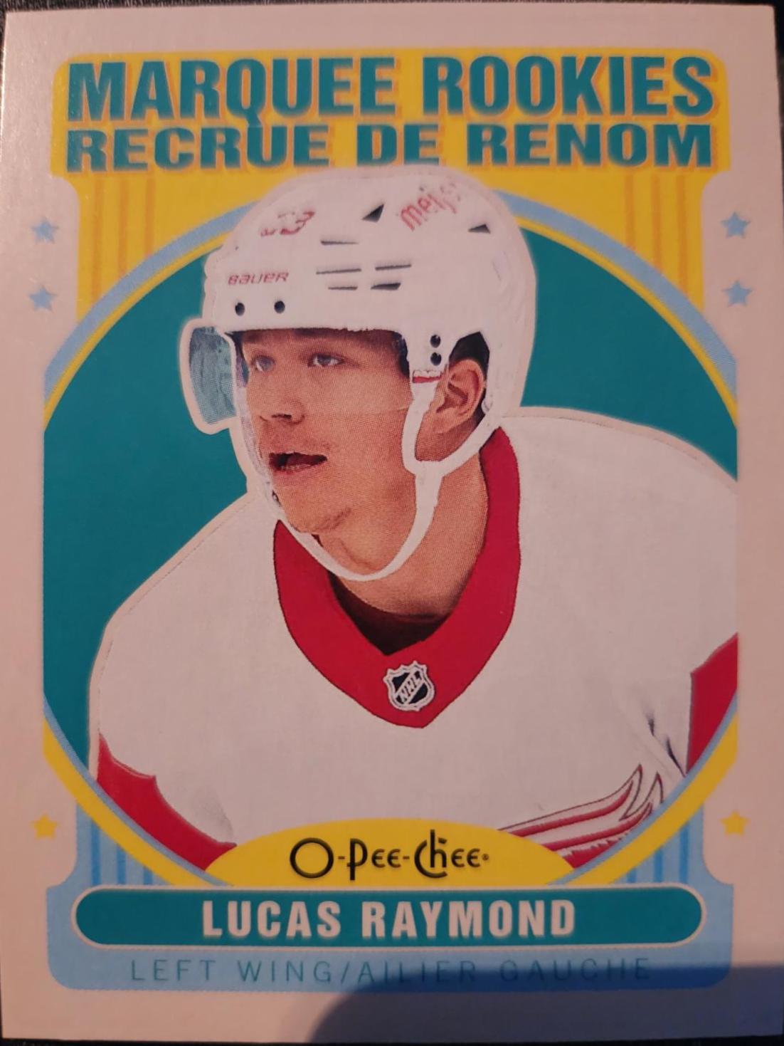 Lucas Raymond #627 2021 O Pee Chee 3d Marquee Rookies Hockey