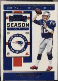 Tom Brady #9 Football Cards 2019 Panini Contenders