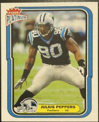Julius Peppers #11 Football Cards 2004 Fleer Platinum