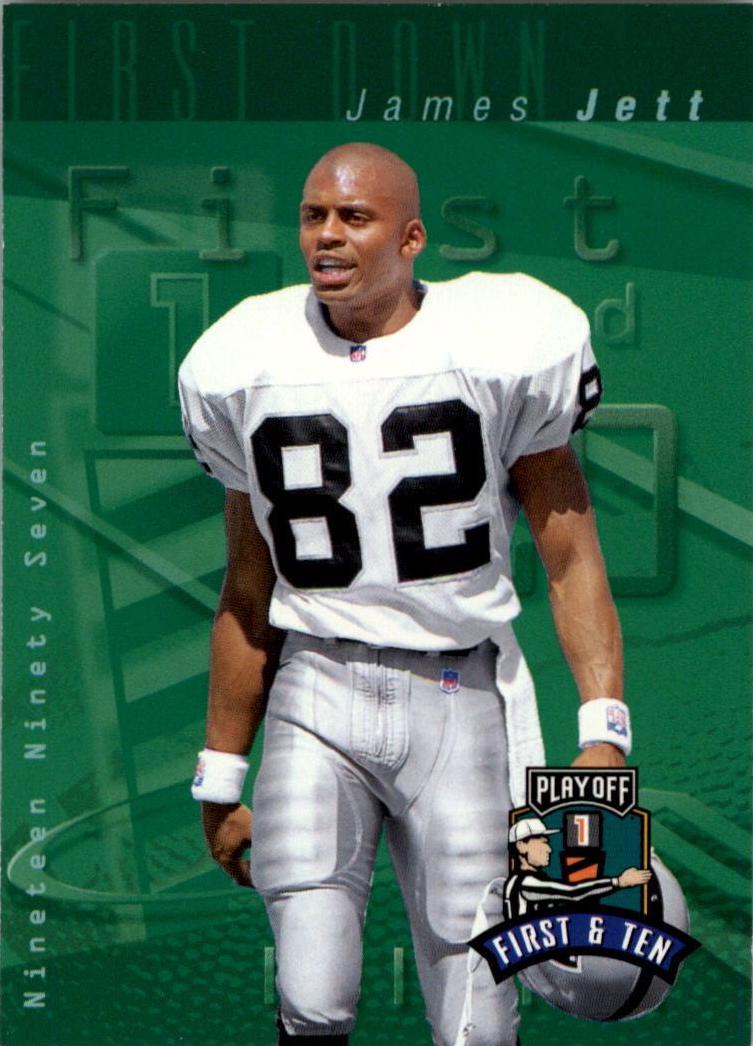 James Jett #82 Football Cards 1997 Playoff 1st & 10