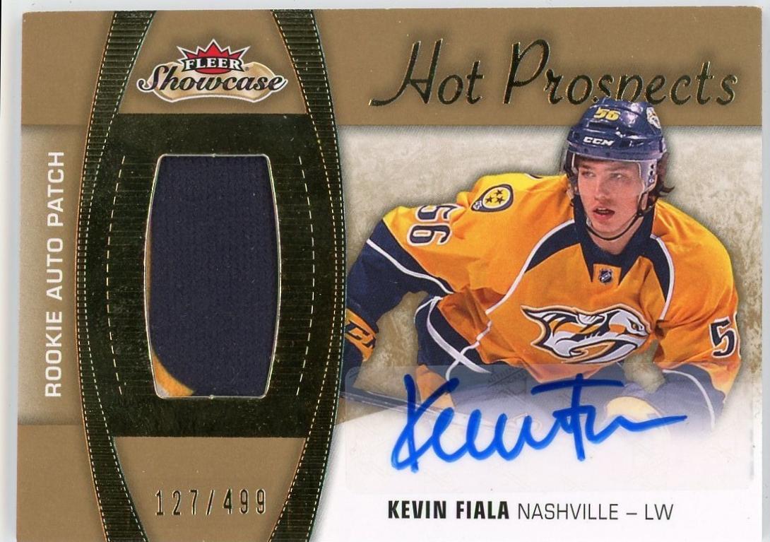 Kevin Fiala #153 2015 Fleer Showcase Hockey