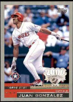 Juan Gonzalez #20 Baseball Cards 2000 Topps Opening Day
