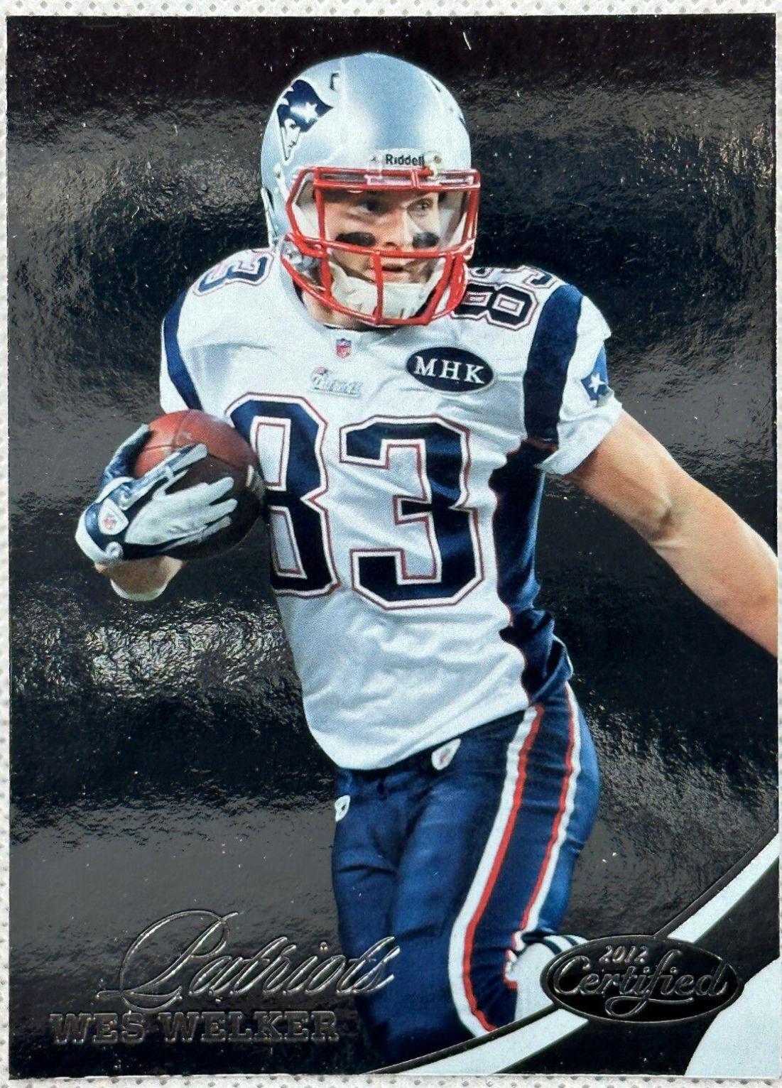 Wes Welker #5 Football Cards 2012 Panini Certified