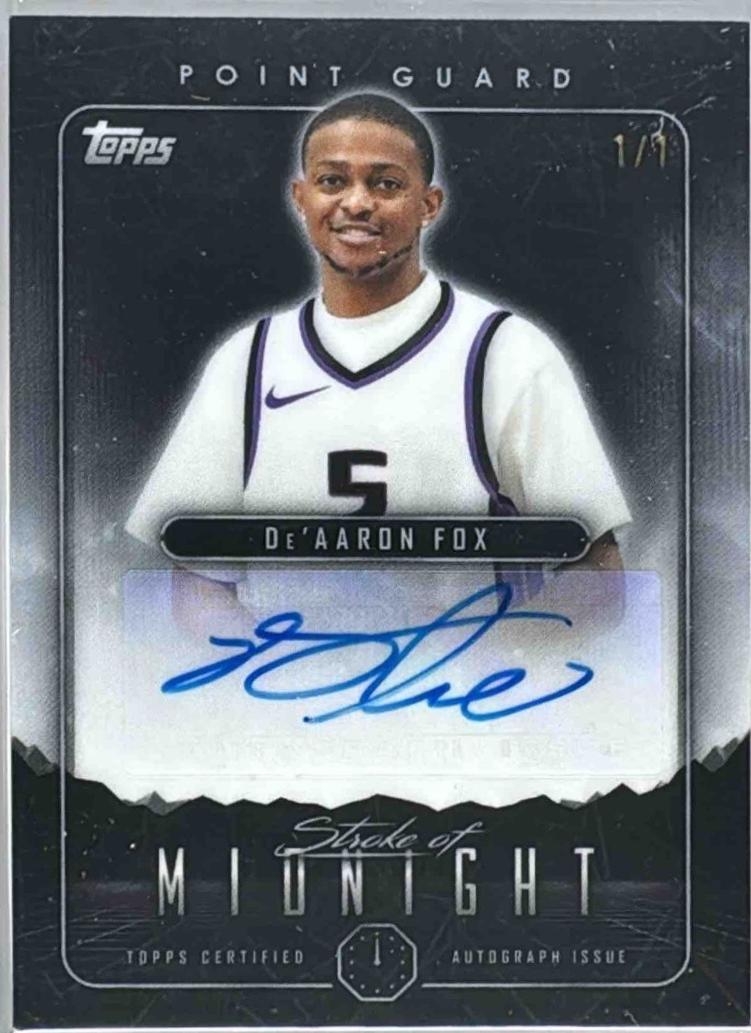 De'Aaron Fox [Black Light] #SMA-DF