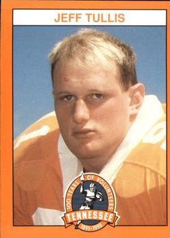 Jeff Tullis #38 Football Cards 1990 Tennessee Volunteers Centennial