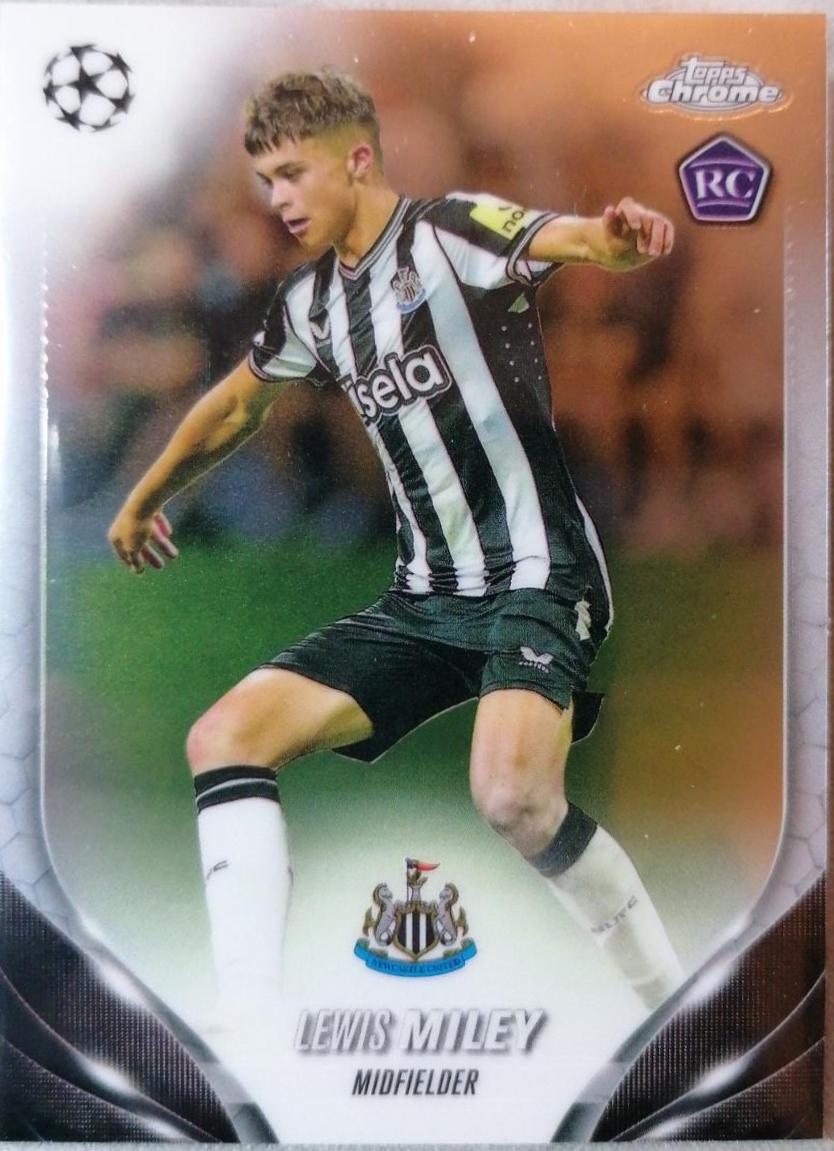 Lewis Miley #31 Soccer Cards 2023 Topps Chrome UEFA Club