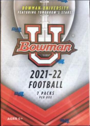 Blaster Box Football Cards 2022 Bowman Chrome University