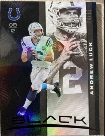 Andrew Luck #12 Football Cards 2019 Panini Black