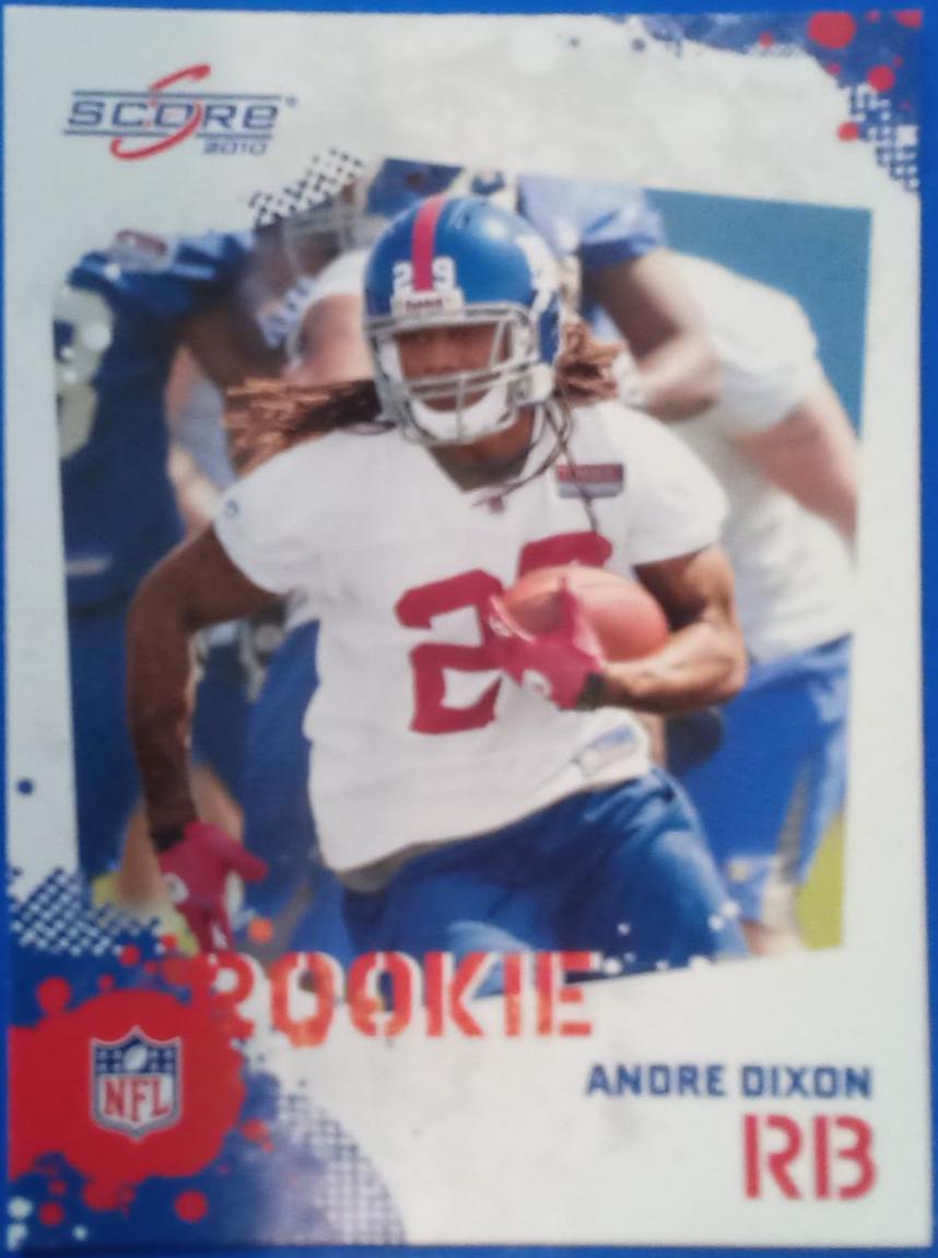 Andre Dixon #303 Football Cards 2010 Panini Score