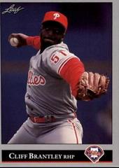 Cliff Brantley #434 Baseball Cards 1992 Leaf Prices