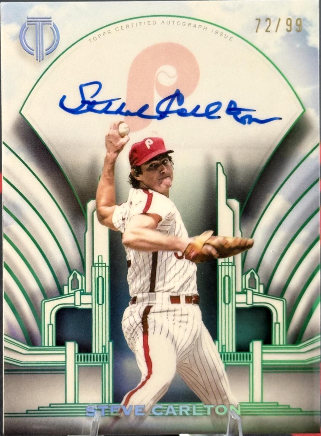 Steve Carlton #TCC-SC 2026 Topps Tribute Baseball Crest Calligraphy