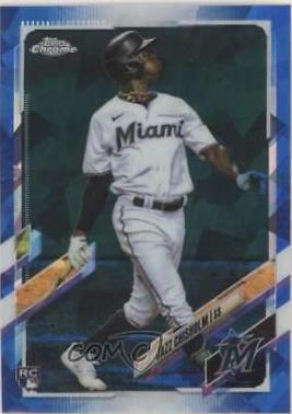 Jazz Chisholm #538 Baseball Cards 2021 Topps Chrome Sapphire
