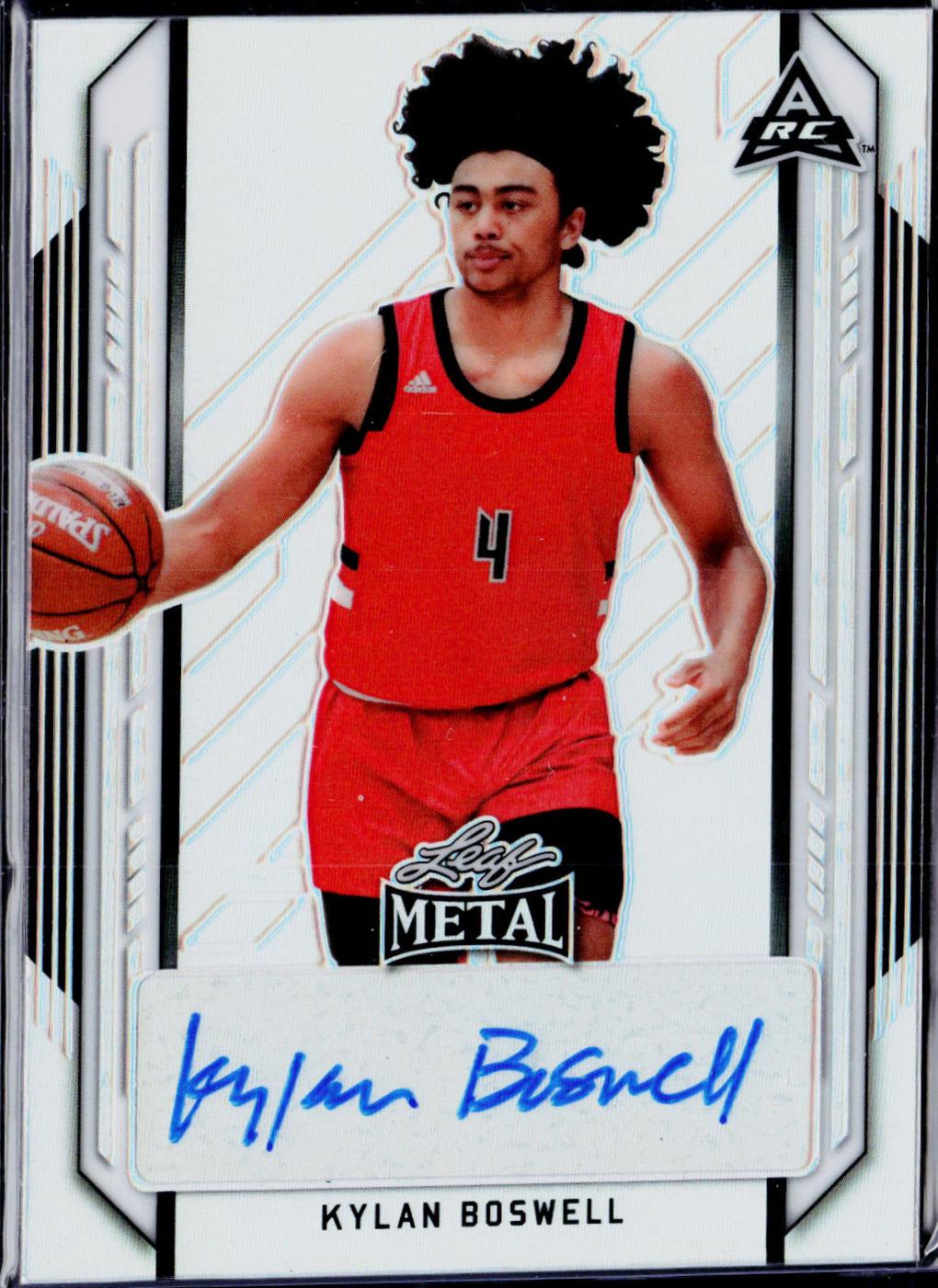 Kylan Boswell #BA-KB3 2021 Leaf Metal Basketball