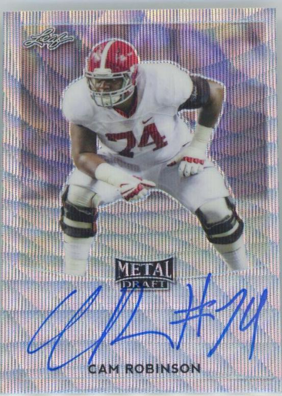 Cam Robinson #BA-CR1 2017 Leaf Metal Draft Autographs Football