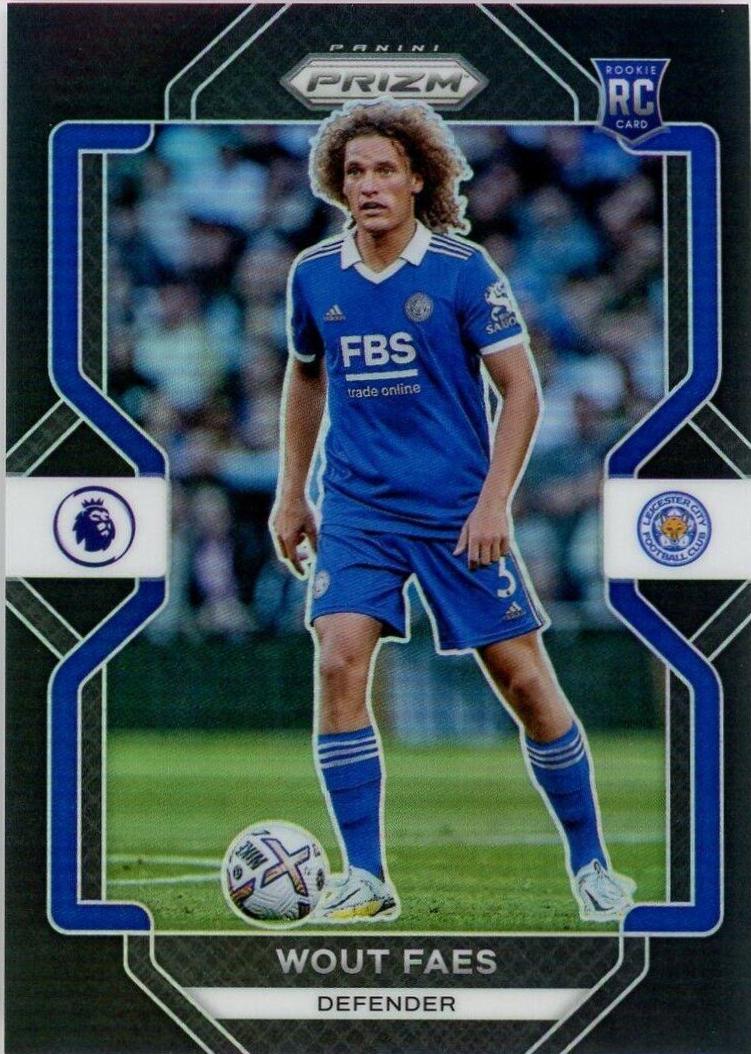 Wout Faes #98 Soccer Cards 2022 Panini Prizm Premier League
