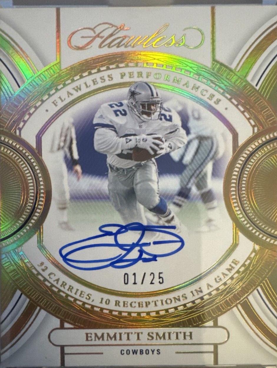 Emmitt Smith #7 Football Cards 2023 Panini Flawless Performance