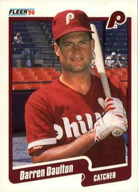 Darren Daulton #555 Baseball Cards 1990 Fleer