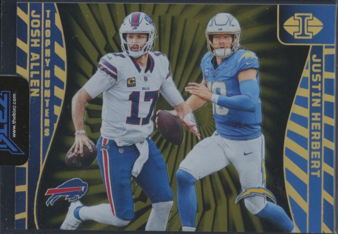 Josh Allen / Justin Herbert #35 Football Cards 2024 Panini Illusions Trophy Hunters All-Pro