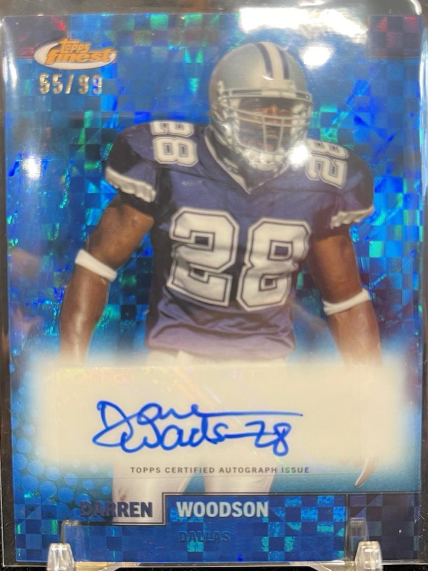 Darren Woodson [Blue Checkerboard Refractor] #FBA-DW
