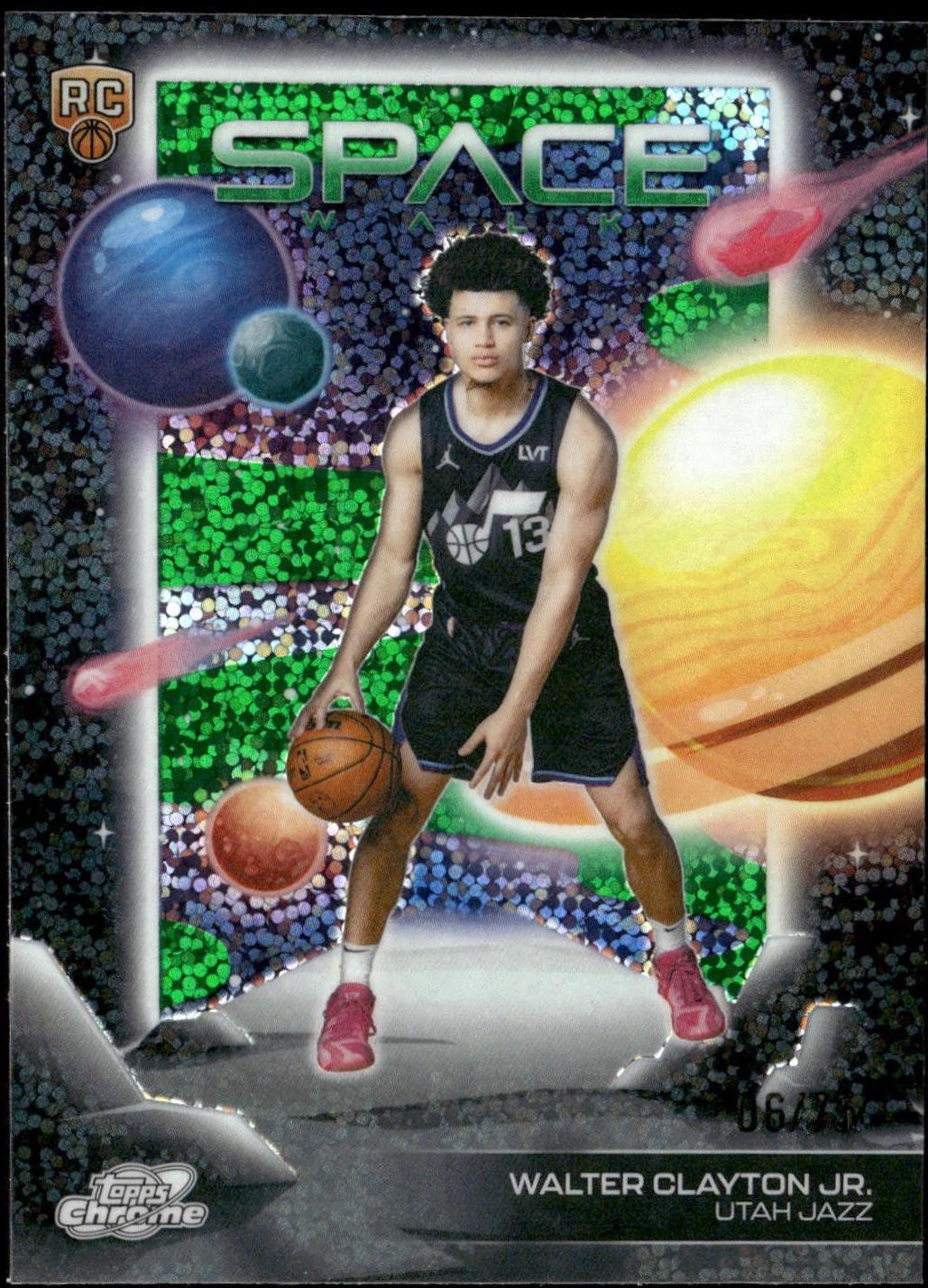 Walter Clayton Jr. [Green Space Dust Refractor] #SW-10