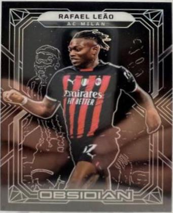 Rafael Leao #110 Soccer Cards 2022 Panini Obsidian