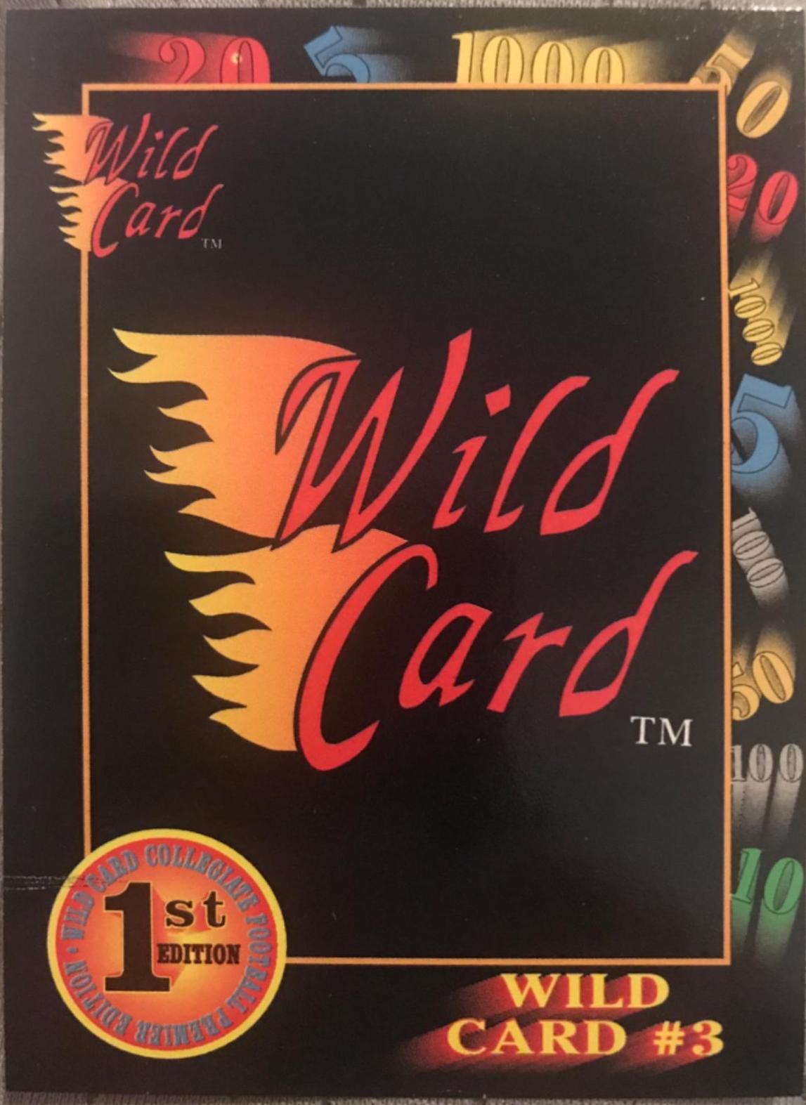 Wild Card #3 #22 Football Cards 1991 Wild Card College Draft Picks