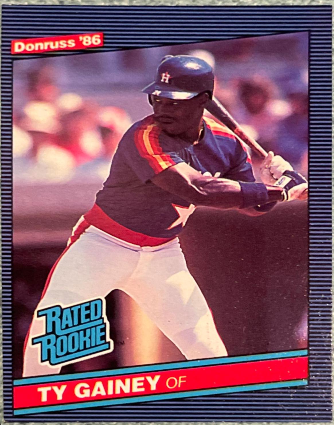 Ty Gainey #31 Baseball Cards 1986 Donruss