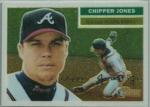 Chipper Jones #35 2005 Topps Heritage Chrome Baseball