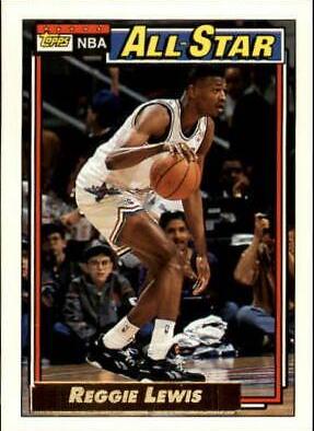 Reggie Lewis #104 Basketball Cards 1992 Topps Gold