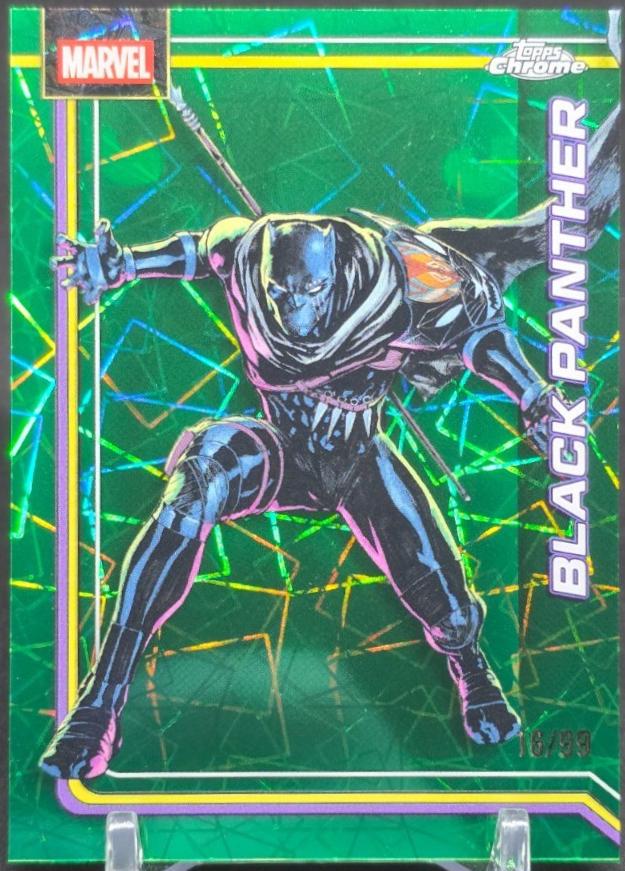 Black Panther [Hulk Green Lazer Refractor] #15 Prices | Marvel