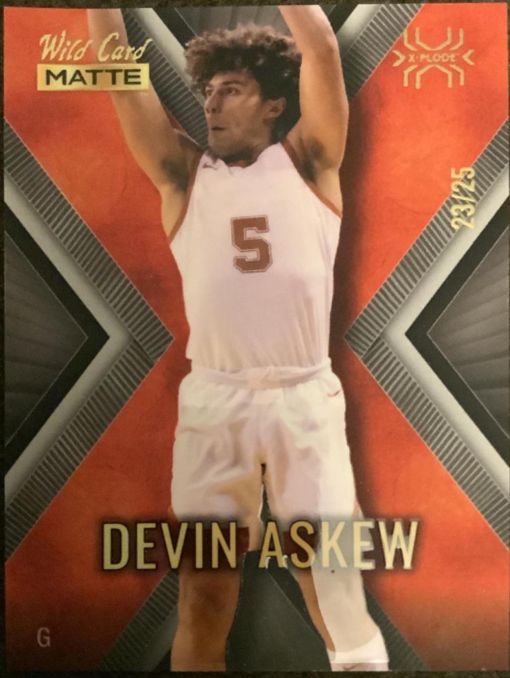 Devin Askew #MXP-12 Basketball Cards 2022 Wild Card Matte XPlode