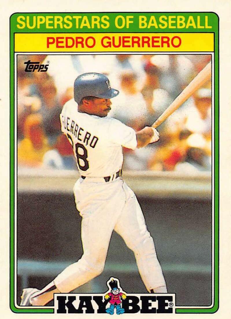 Pedro Guerrero #12 Baseball Cards 1988 Topps Kay-Bee Superstars