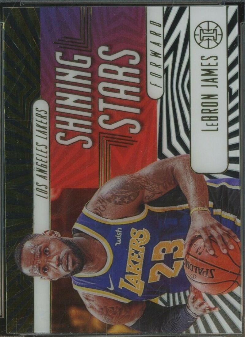 LeBron James #5 Basketball Cards 2019 Panini Illusions Shining Stars