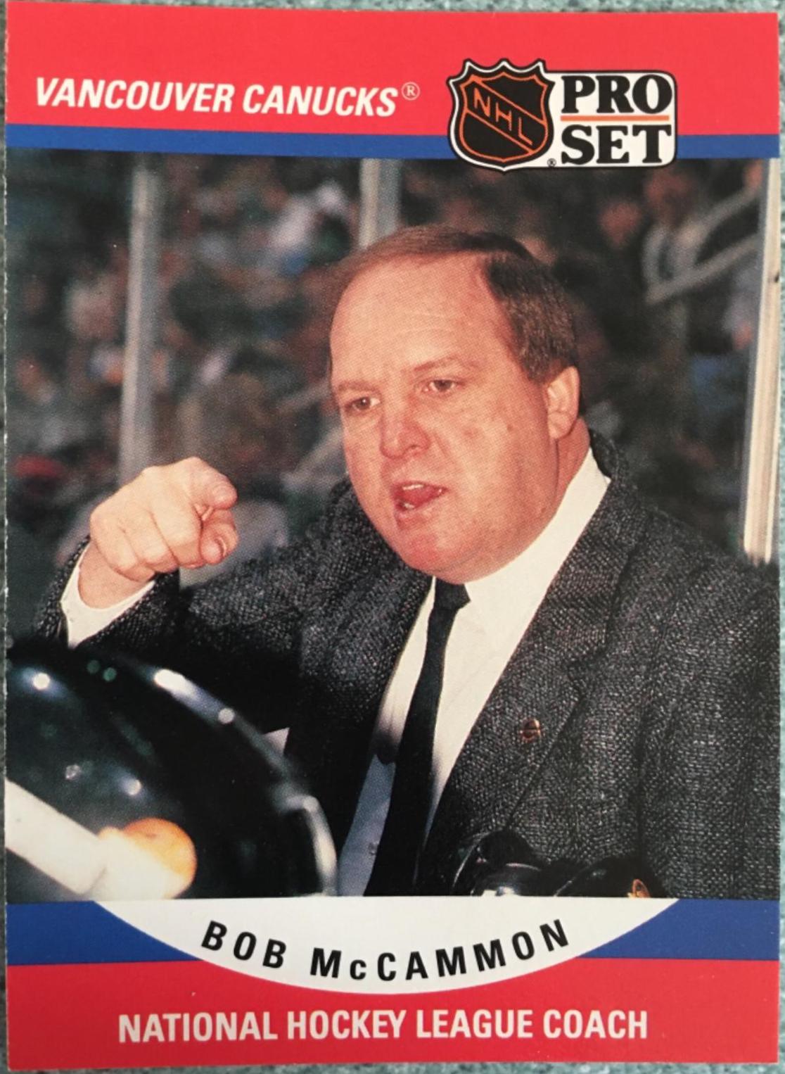 Bob McCammon #678 Hockey Cards 1990 Pro Set